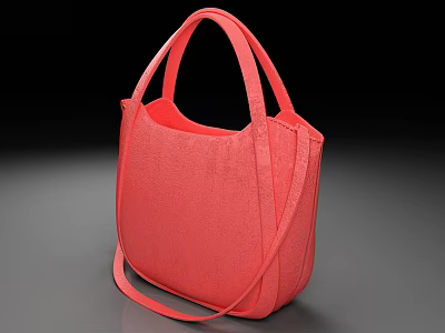 Handbag Women's Bag Leather Bag 3d model Handbag Women's Bag Leather Bag 3d model