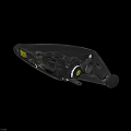 Detailed Automotive Headlight Assembly With Bulb Reflector Housing And Wiring Components