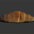 Golden Flaky Croissant With Fresh Baked Texture And Buttery Layers