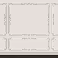 Classic Ornate Wall Paneling Design With Decorative Frames And Carved Patterns For Home Interior 3d model