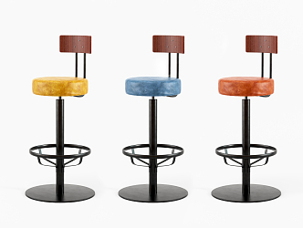 Industrial LOFT Bar Chair 3d model