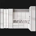 Modern Kitchen Cabinet Design With Drawers Closed Doors And Open Shelves