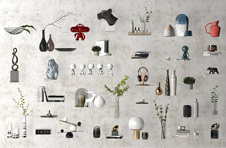 Modern Decorations Ornaments Display Artwork 3d model