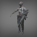 Zombie Biochemical Warrior Science Fiction Warrior Death Warrior Avenger Biochemical Crisis Low Face Number Low Model Simple Model Game Movie Level Super Realistic 3d model