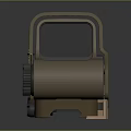 Durable Tan Tactical Weapon Sight With Adjustment Knobs And Mounting Holes