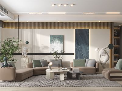 modern living room home living room model