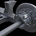Industrial Equipment Bogie Structure With Metal Frame Wheels And Axles For Rail Vehicles