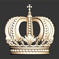 Light Luxury Crown Crown Crown 3d model