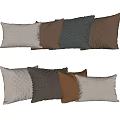 Modern Textured Throw Pillows in Beige Brown Gray with Woven Patterns and Minimalist Design