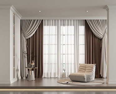 Modern Curtains 3d model