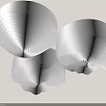 Modern White Ceiling Design With Wavy Patterns And Illuminated Features