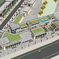 Modern Commercial Street With High Rise Buildings Retail Stores And Contemporary Facade Design