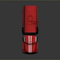 Red Tanker Truck With White Stripes And Number 19 Classic Design