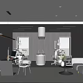 Modern Hospital Outpatient Clinic Interior With White Sofa Tables Chairs And Natural Light From Windows