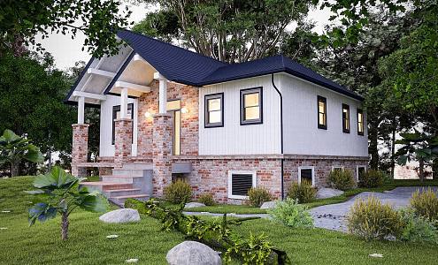 Jianou single-family villa homestay building villa 3d model