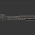 Three Metallic Industrial Mechanical Components With Intricate Textures And Long Structures