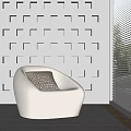 Modern single sofa 3d model