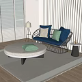 Modern Poliform double sofa 3d model