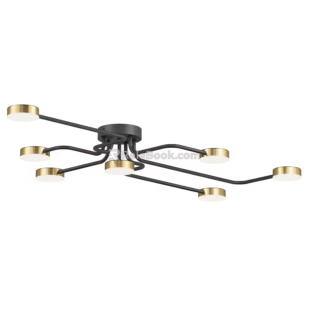Simple Light Luxury Ceiling Lamp Ceiling Lamp Simple Ceiling Lamp Ceiling Lamp Circular Arc Ceiling Lamp 3d model