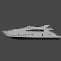 Sleek White Naval Warship Featuring Wooden Deck Metal Railings And Modern Design