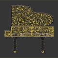 Modern Piano Theater Piano Grand Piano Grand Piano Grand Piano Antique Piano 3d model