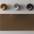 Modern Perforated Weathering Steel Plate 3d model
