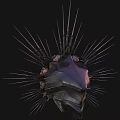 Unique Spiked Jewelry Ornament With Intricate Metal Design And Gemstone Details