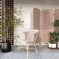 modern screen screen partition partition wall partition precognition brick wall 3d model