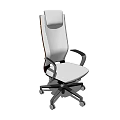 Ergonomic Office Chair With High Backrest Armrests And Swivel Wheels 3d model