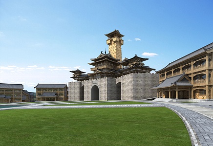 Chinese ancient building 3d model