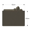 Modern Woven Single Sofa With Black Brown Checkerboard Pattern And Minimalist Design 3d model