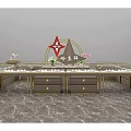 Hadongxiang Jewelry Store With Elegant Display Counters And Marble Floors