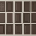 Different Brown Cabinet Door Designs With Various Panel Styles And Patterns