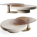 Modern coffee table side table leisure coffee table combination 3d model