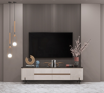 Modern TV Cabinet TV Cabinet Combination 3d model