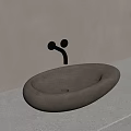 Quiet wind wash basin counter basin faucet 3d model