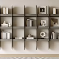 Bookcase Bookshelf Display Cabinet Book Ornaments Multifunctional Decorative Cabinet Combination Bookcase Open Bookcase 3d model