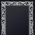 Elegant Ornate Mirror With Intricate Carved Frame And Decorative Design