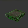 Tactical Military Weapon Case With Metallic Structure Handles And Control Panel Features 3d model