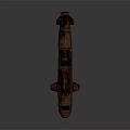Vintage Red Submarine With Rustic Surface Design As Unique Watercraft