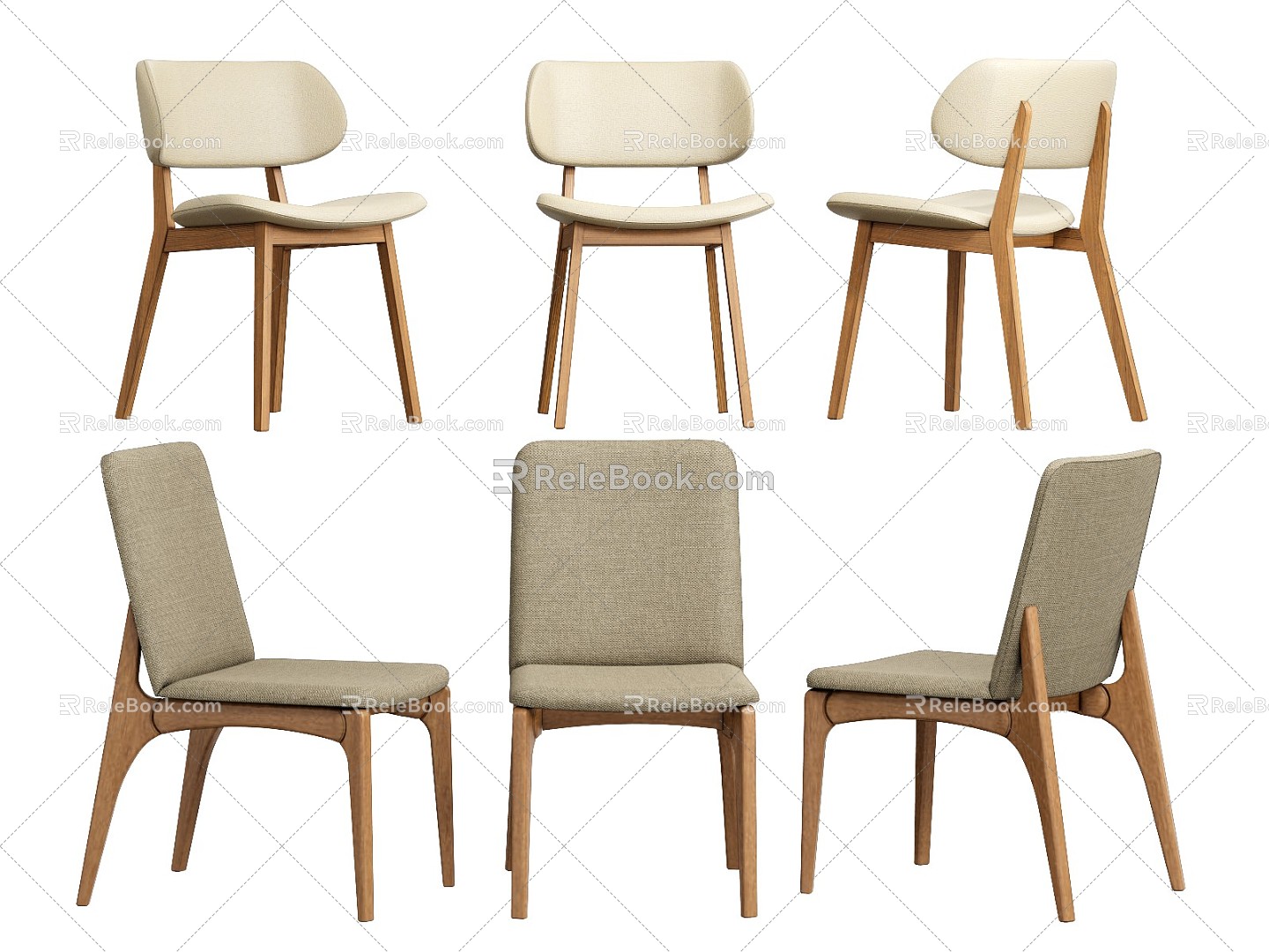 Nordic Dining Chair Leisure Chair Single Chair model