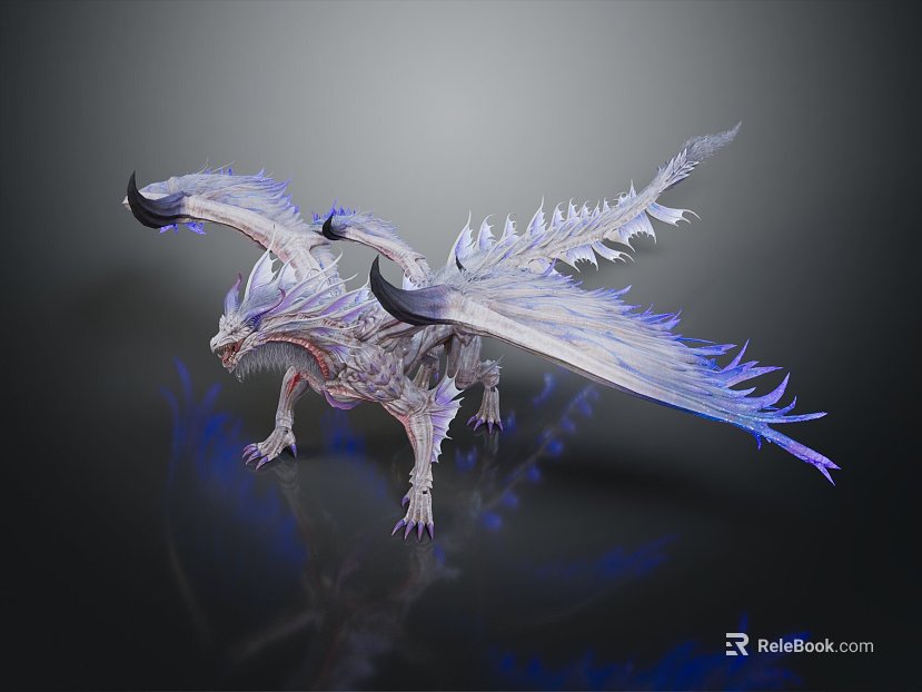 Modern Game Character Dinosaur Jurassic Pterosaur Longnecked Dragon texture