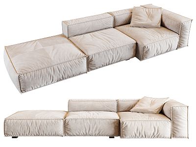 Modern Multiplayer Sofa Fabric Multiplayer Sofa model