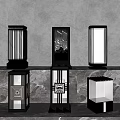 Outdoor Illuminated Lights With Chinese Style Intricate Cutouts And Modern Designs