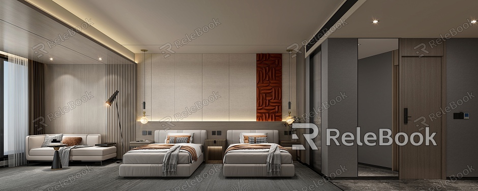 Modern Room E-Competition Hotel Standard Room model