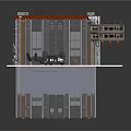 Space Launch Platform Featuring Rocket Launch Tower And Track Structure