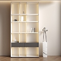 Bookcase Decorative Cabinet Entrance Cabinet 3d model