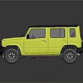 Yellow Compact Off Road Vehicle With Black Roof And Rugged Exterior Design