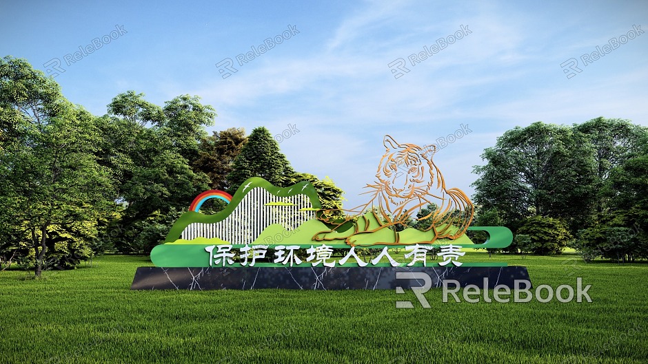 Modern Urban Sculpture Promotional Slogans Sculpture Sculptures in Urban Scenic Spots model