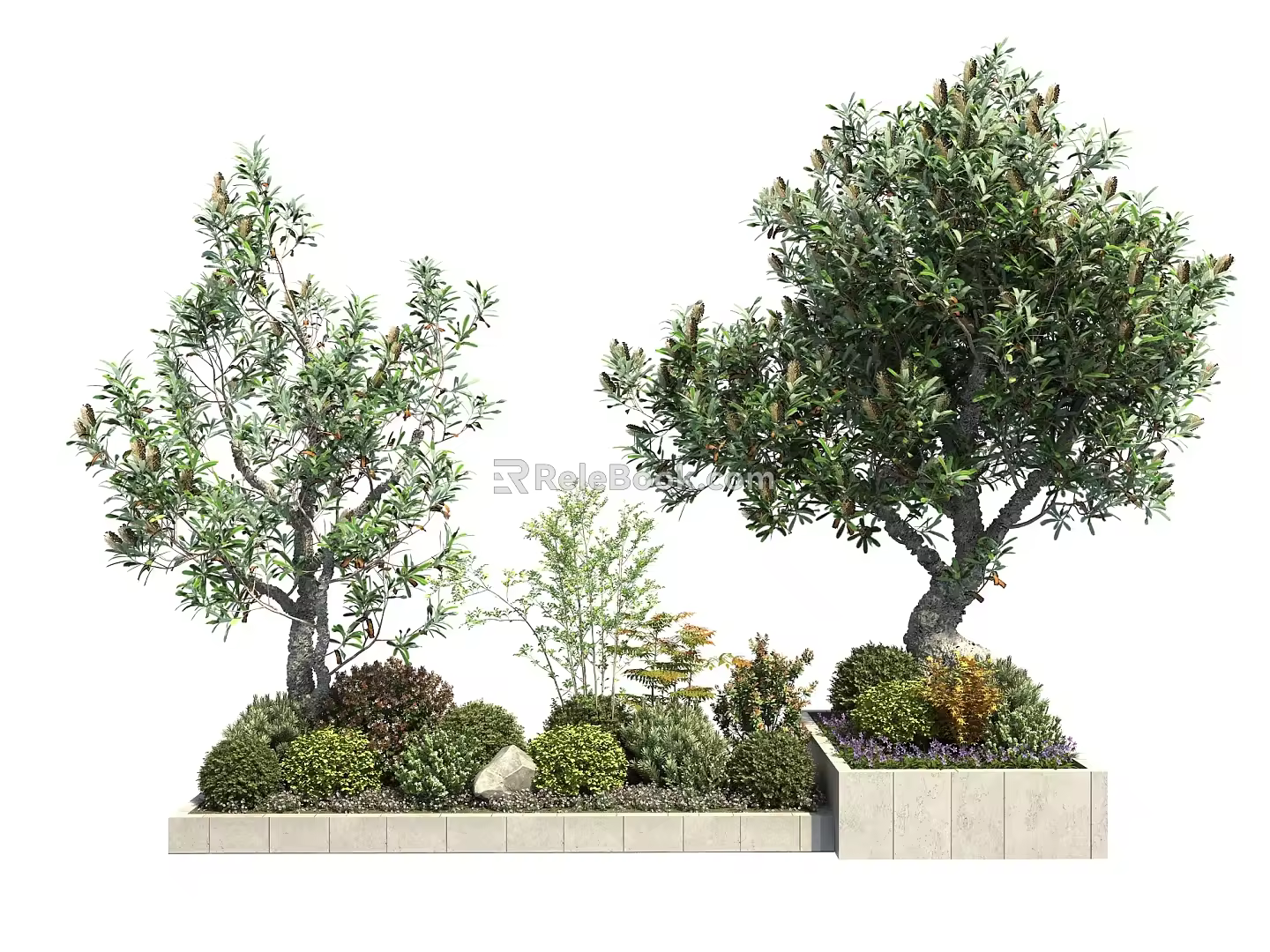 Modern Tree Pool Landscape Tree Pool 3d model